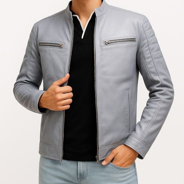 Mens stylish leather jacket